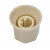 Knob fluted 5007 cream , push-on (D)